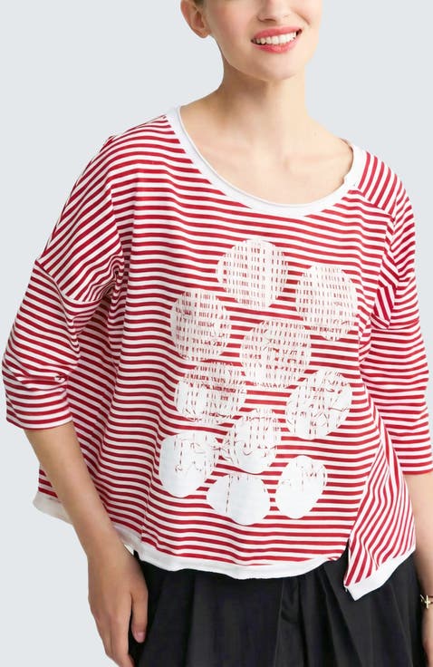 Tessa Striped Jersey Top