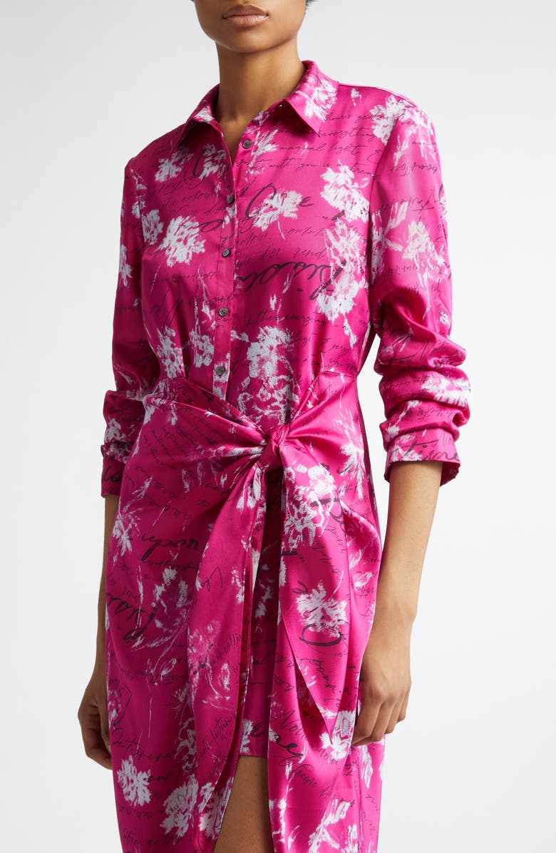 Cinq à Sept Jacey Carnation Long Sleeve Maxi Dress, Alternate, color, Plum Radish Multi