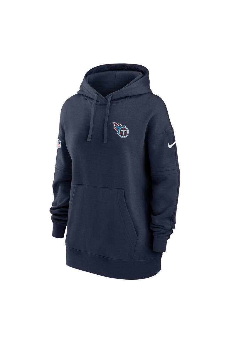 Women's Nike Navy Tennessee Titans 2023 Sideline Club Fleece Pullover Hoodie, Alternate, color, Navy