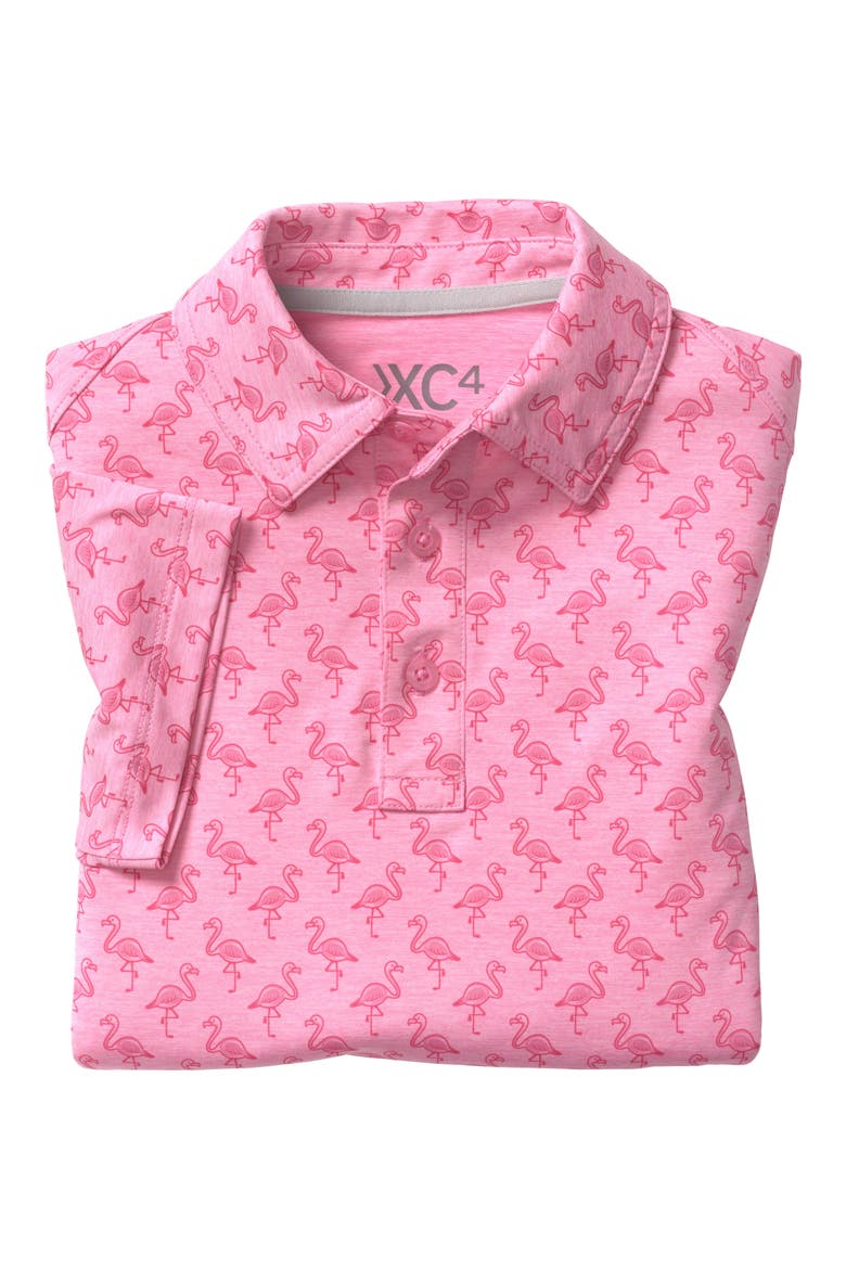 Kids' XC4® Flamingo Performance Polo, Alternate, color, PINK