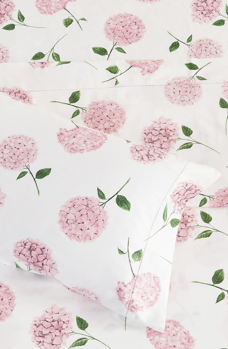 MELANGE HOME Floral 400 Thread Count Cotton Sheet Set, Alternate, color,