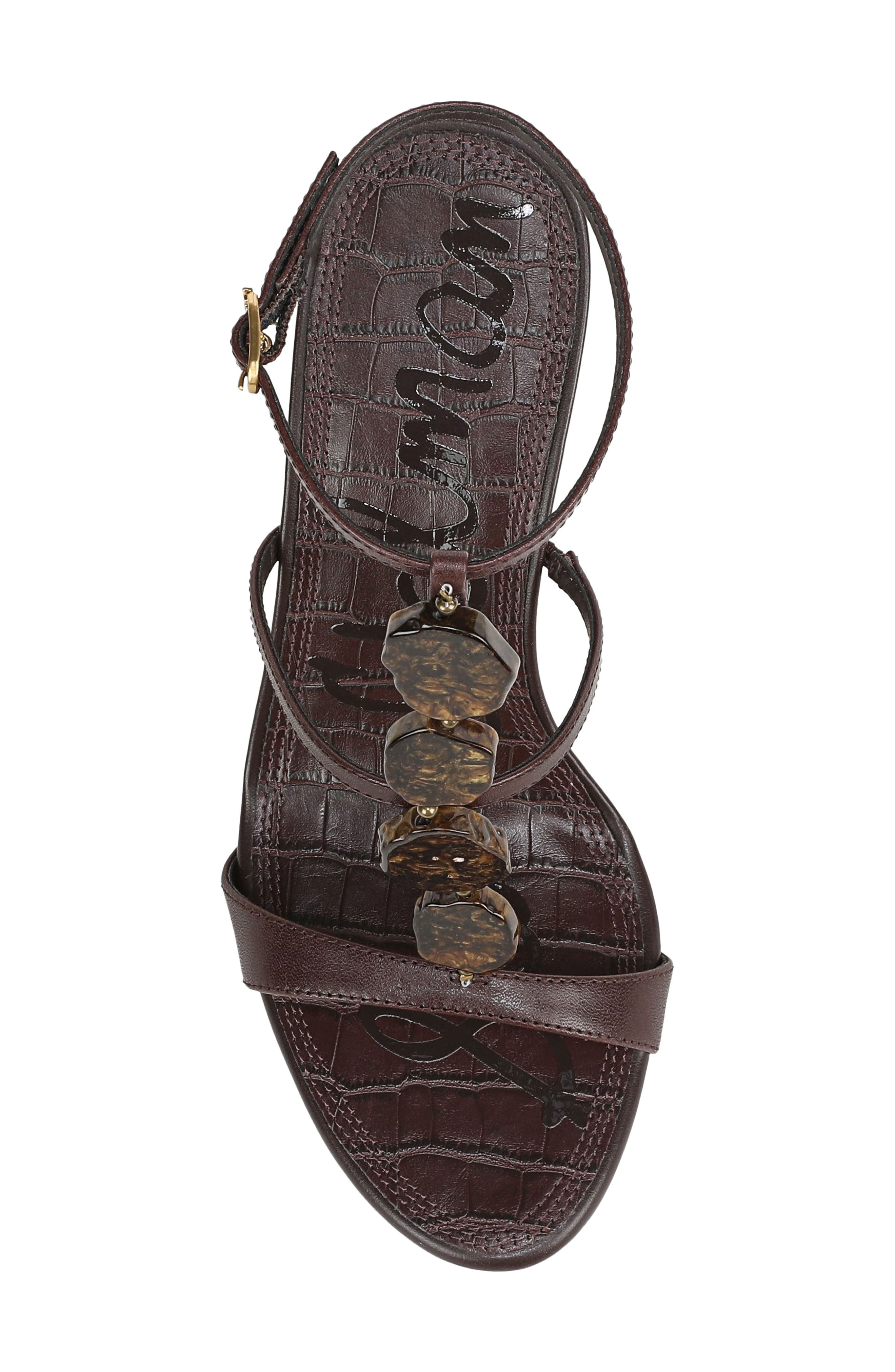 Sam Edelman Massey Ankle Strap Wedge Sandal, Alternate, color, 