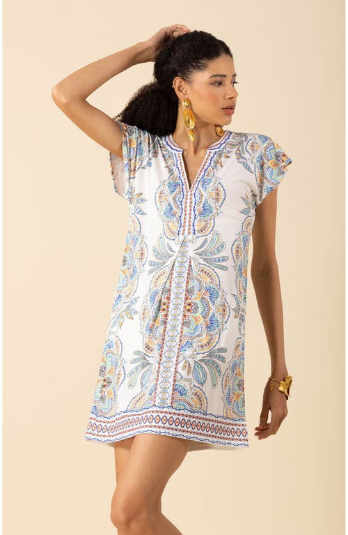 Hale Bob Jada Jersey Beaded Dress In Ivory