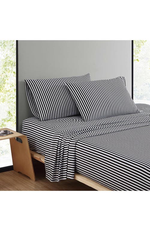 Marimekko Ajo 200 Thread Count Cotton Sheet Set In Black