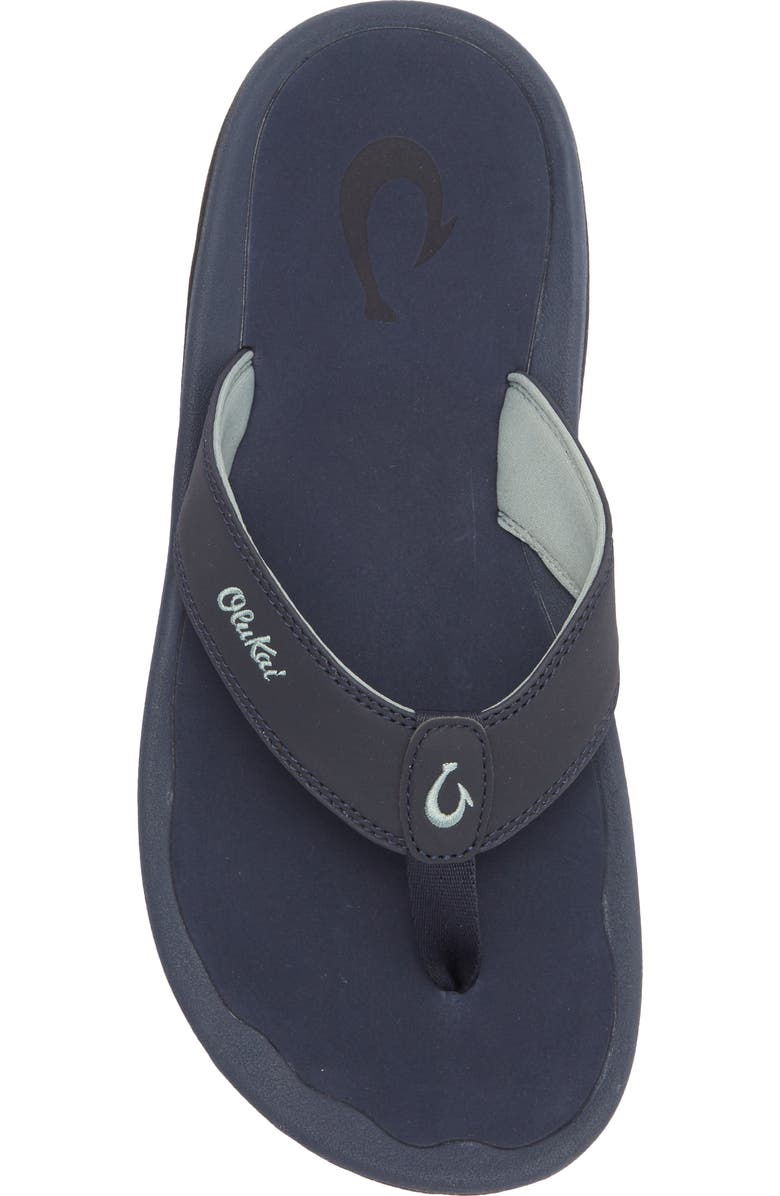 OluKai Ohana Flip Flop, Alternate, color, Trench Blue / Trench Blue