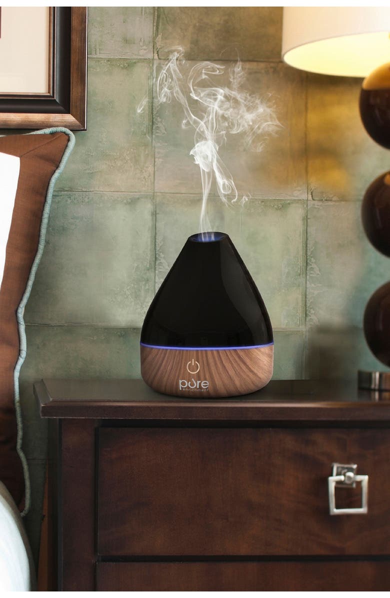 PURE ENRICHMENT PureSpa Natural Essential Oil Diffuser - Black, Alternate, color,