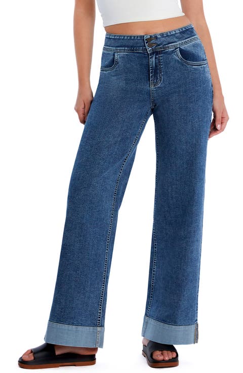 Mighty High Waist Wide Leg Jeans