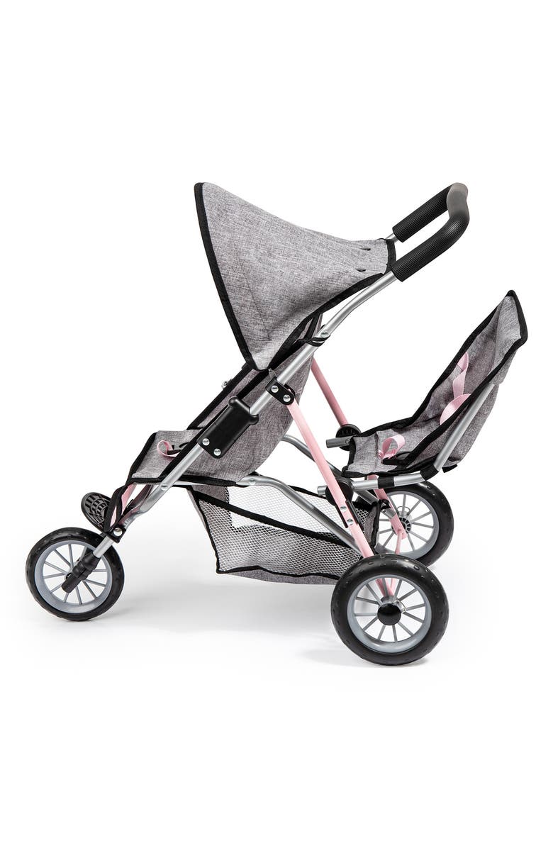 Bayer Deluxe Twin Dolls Jogger Stroller, Alternate, color, Multicolored