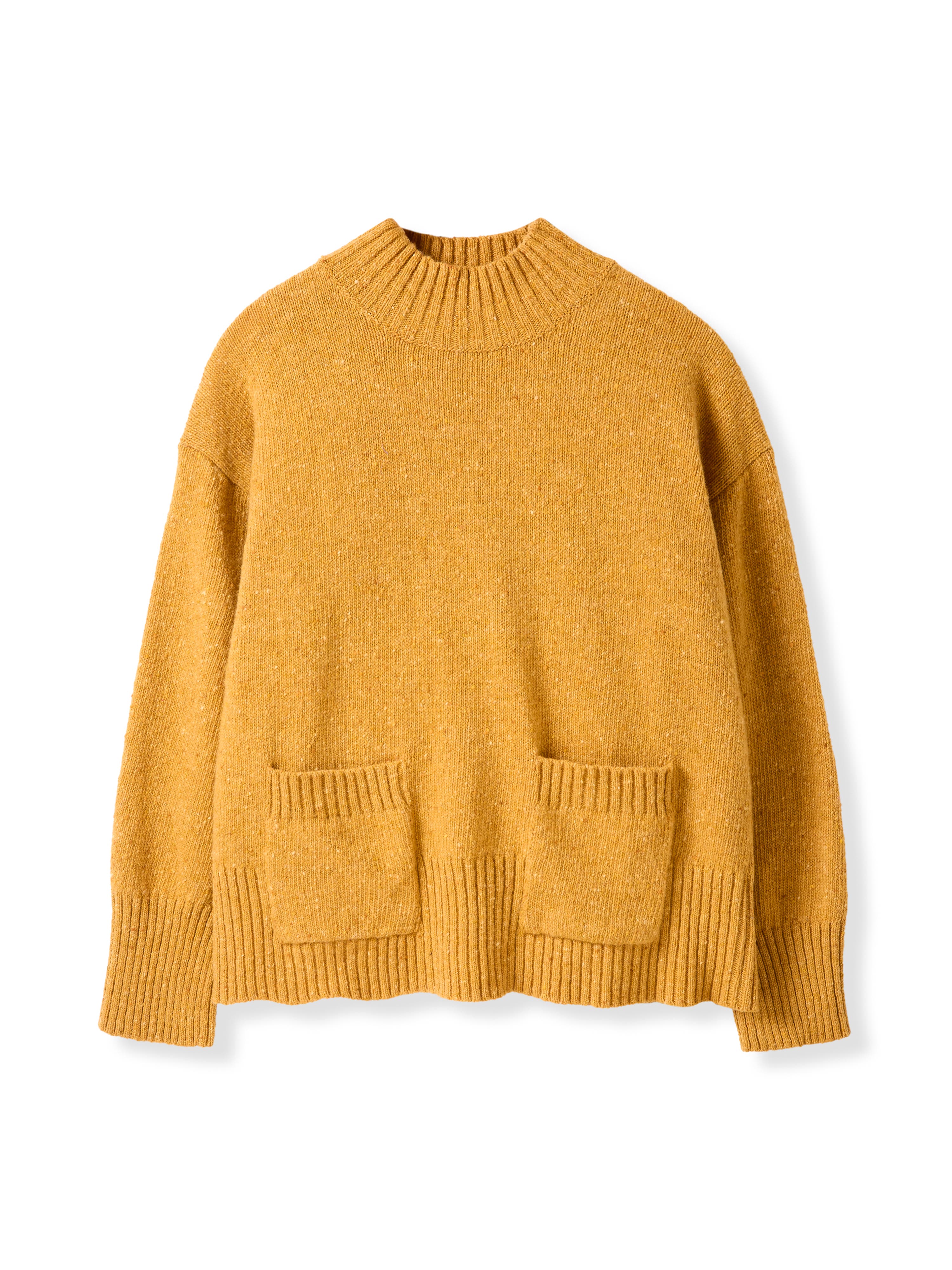 Flecked Patch Pocket Sweater - image 2
