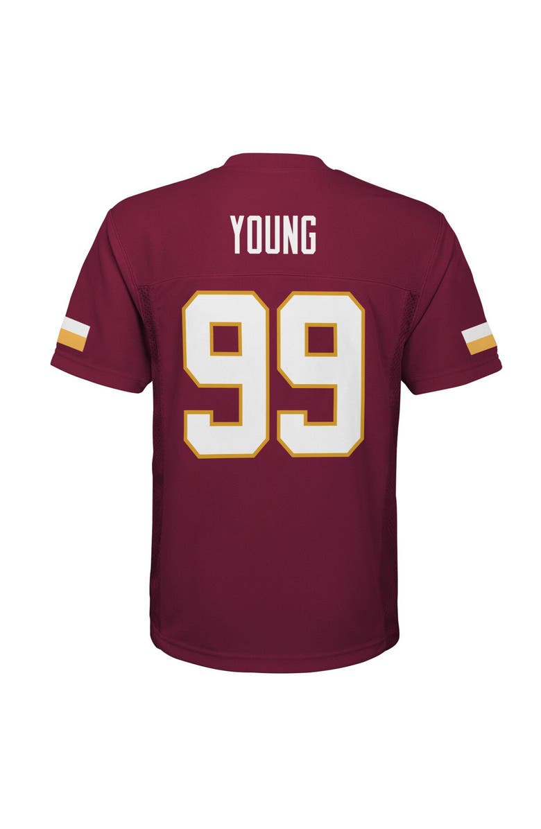 Outerstuff Youth Chase Young Burgundy Washington Commanders Replica Player Jersey, Alternate, color, 