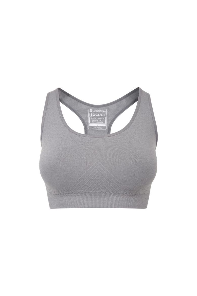 Anti-Chafe Seamless Sports Bra, Main, color, Gray