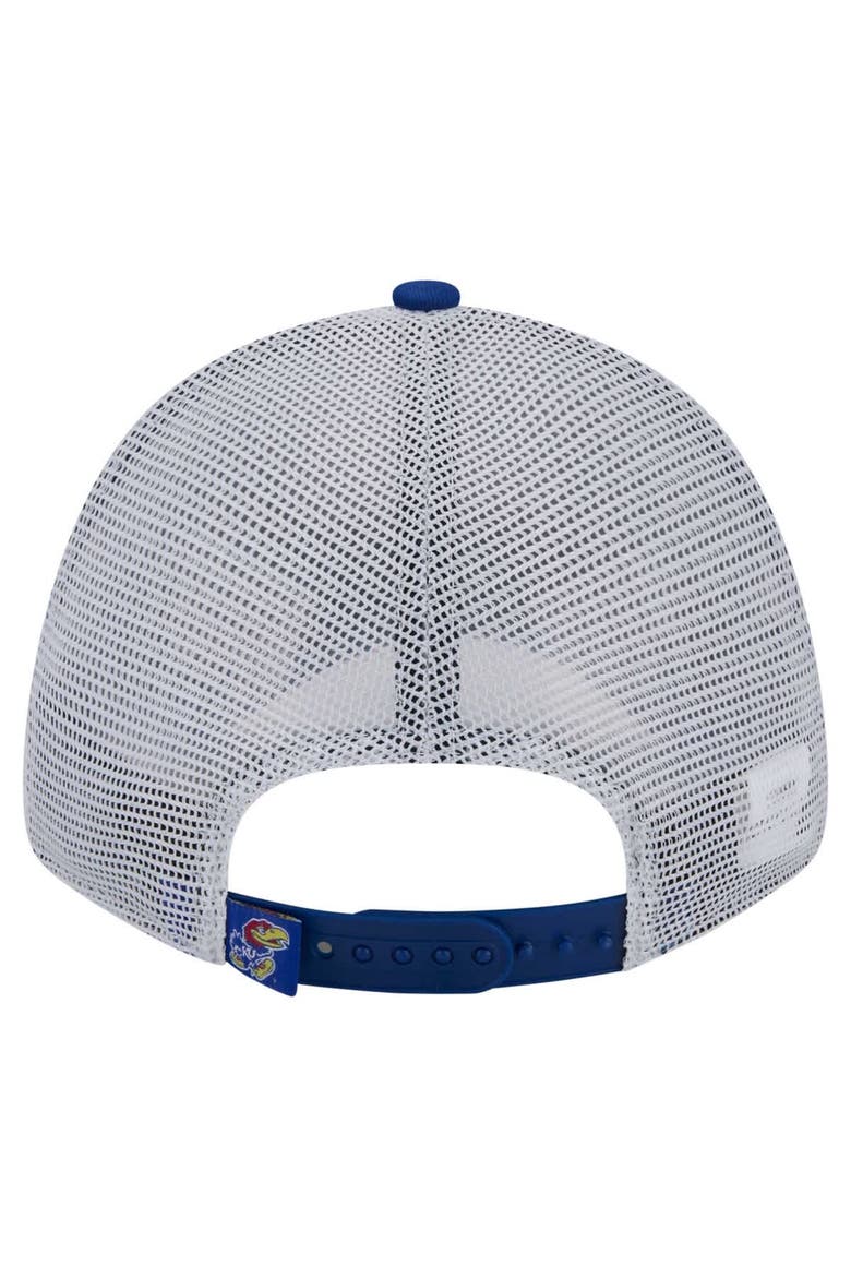 Men's New Era  Royal Kansas Jayhawks Trucker 9FORTY Adjustable Hat, Alternate, color, Royal
