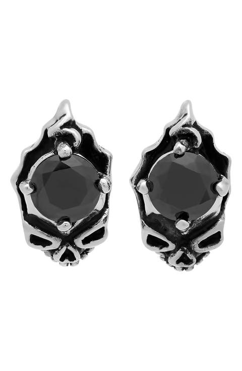 Men's Simulated Diamond Stud Earrings