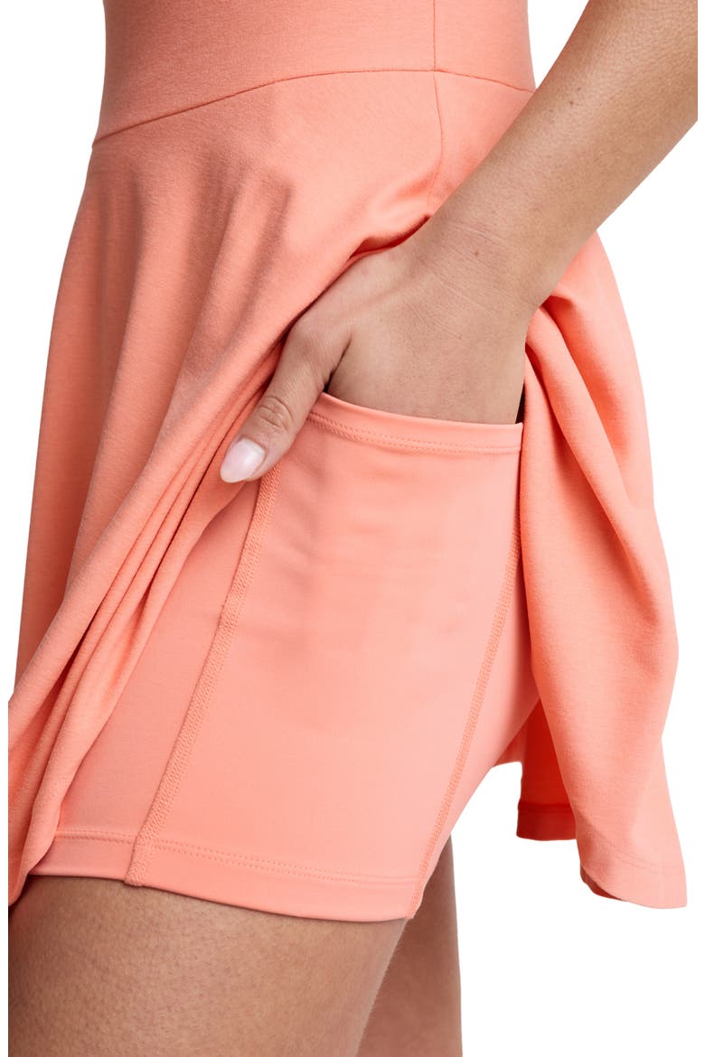 Midweight Twist Dress, Alternate, color, DREAMSICLE HEATHER