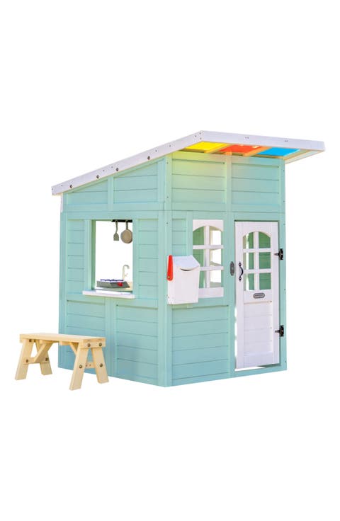 Rainbow Shade Wooden Play House