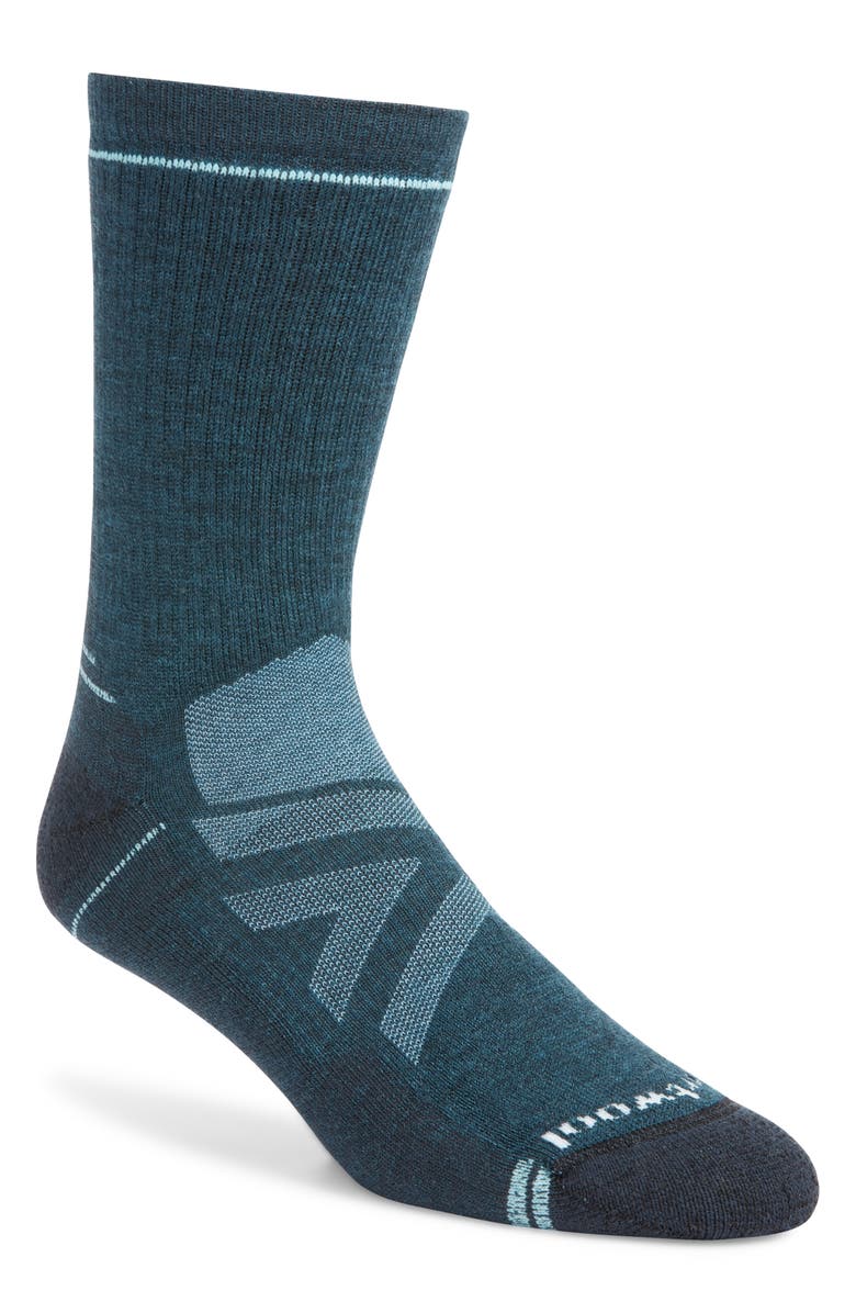 Smartwool Hike Full Cushion Crew Socks, Main, color, Twilight Blue