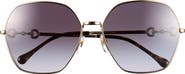 Gucci 62mm Geometric Sunglasses