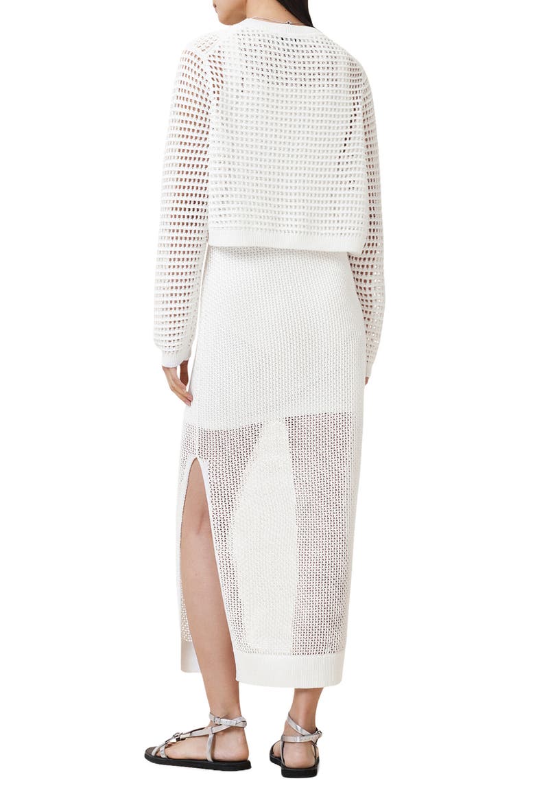 Miro Open Stitch Dress, Alternate, color, CHALK WHITE