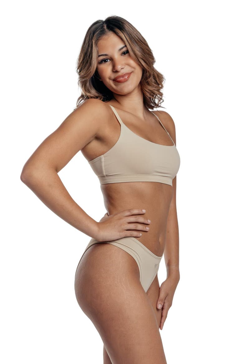 Ultra Smooth Scoop Bralette, Main, color, Sand