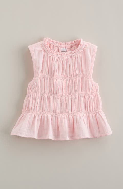 Kids' Smocked Sleeveless Cotton Top (Toddler, Little Kid & Big Kid)