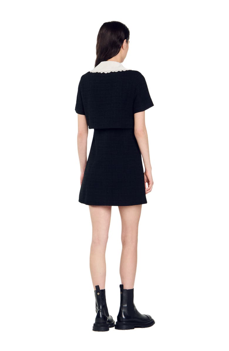 SANDRO Mini tweed dress, Alternate, color, 