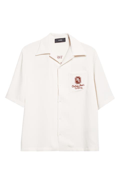 Chateau Amiri Embroidered Camp Shirt