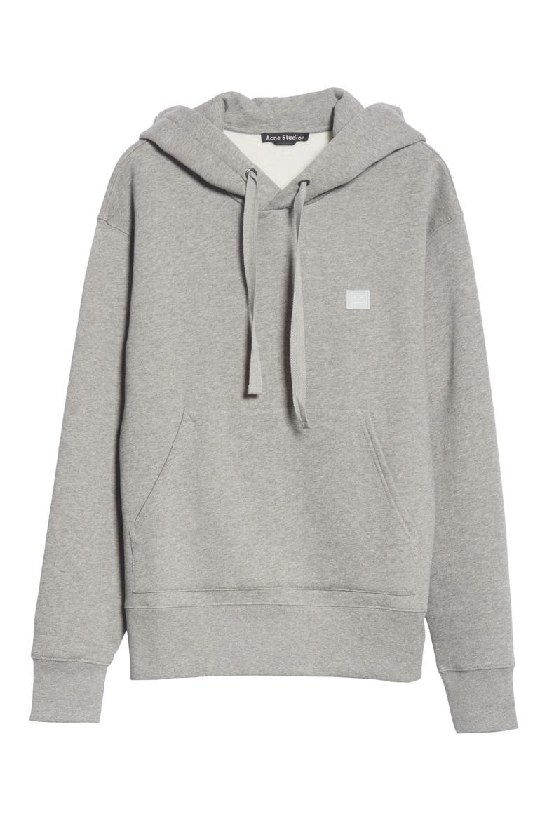 Ferris Face Unisex Hoodie, Alternate, color, LIGHT GREY MELANGE