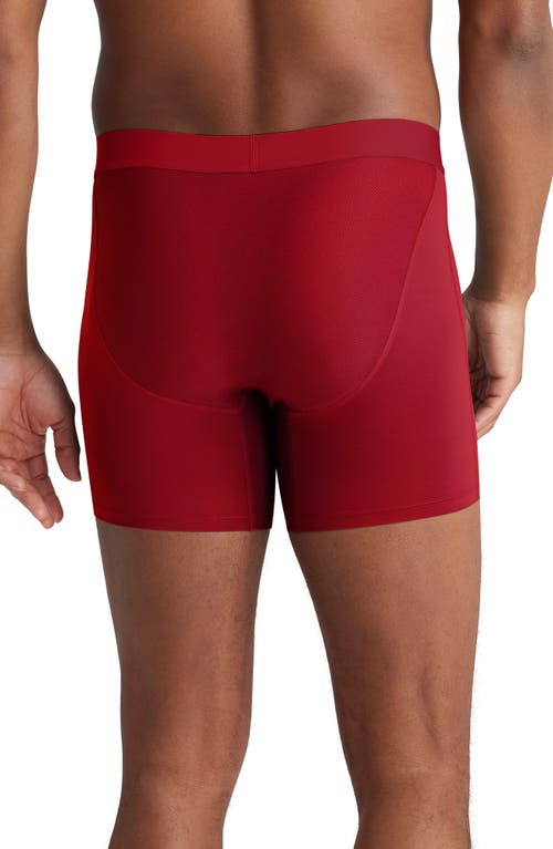 Tommy John 3-pack 360 Sport Essentials 8-inch Performance Boxer Briefs In Black/dress Blues/haute Red