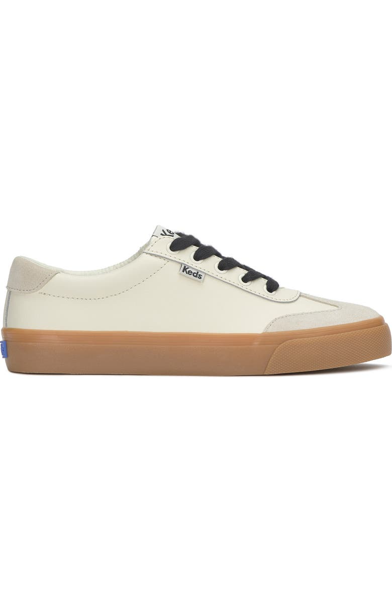 Keds<sup>®</sup> Jump Kick T-Toe Sneaker, Alternate, color, Egret/ Oatmeal