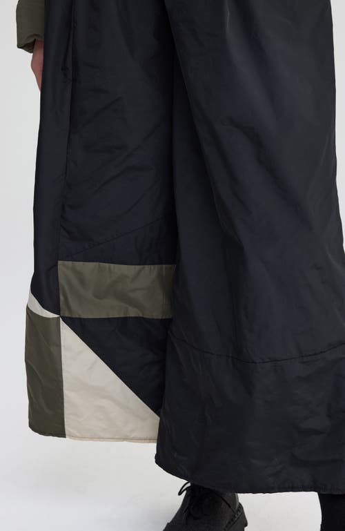 Luukaa Brooklyn Cropped Graphic Pants In Black