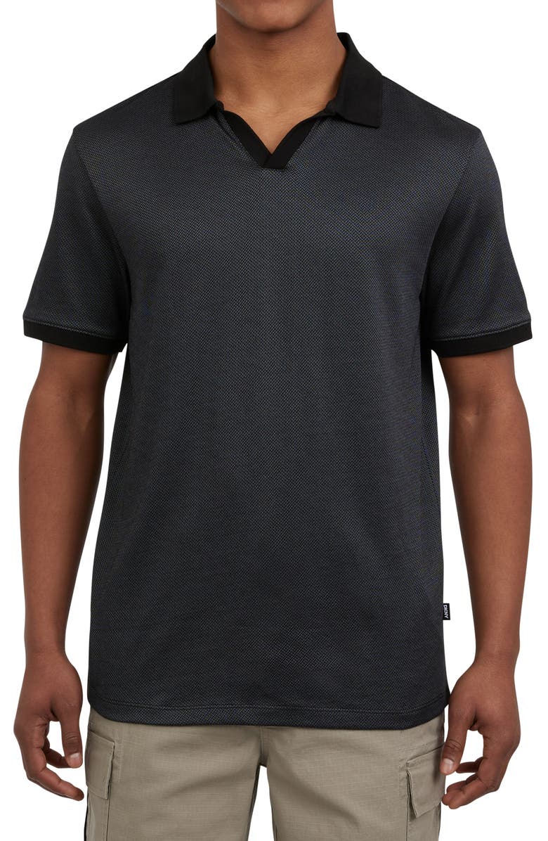 DKNY SPORTSWEAR Colgate Johnny Collar Polo, Main, color, Black
