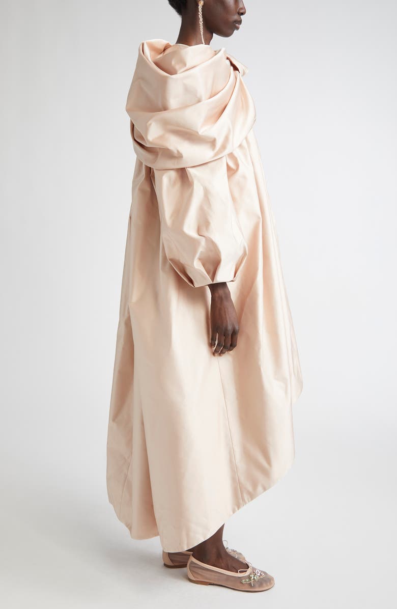 Simone Rocha Duchess Bow Puff Sleeve Coat, Alternate, color, 