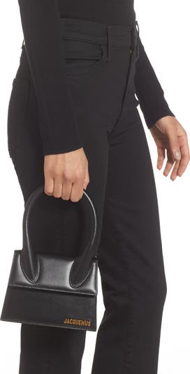 Le Chiquito Moyen Leather Top Handle Bag