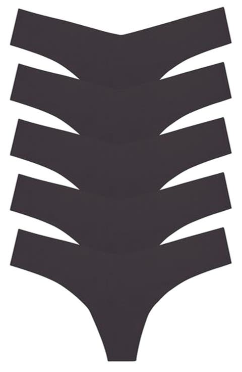 Classic Solid Thong 5-Pack