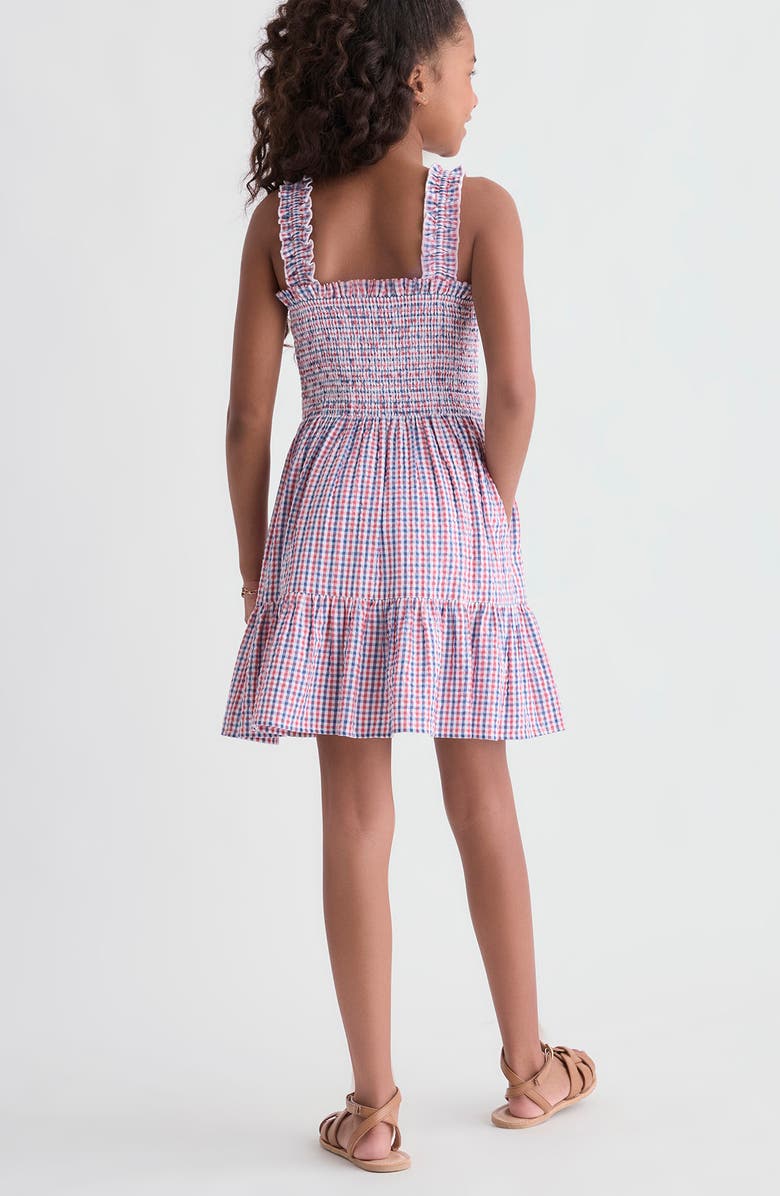 vineyard vines Kids' Ellen Smocked Seersucker Dress, Alternate, color,