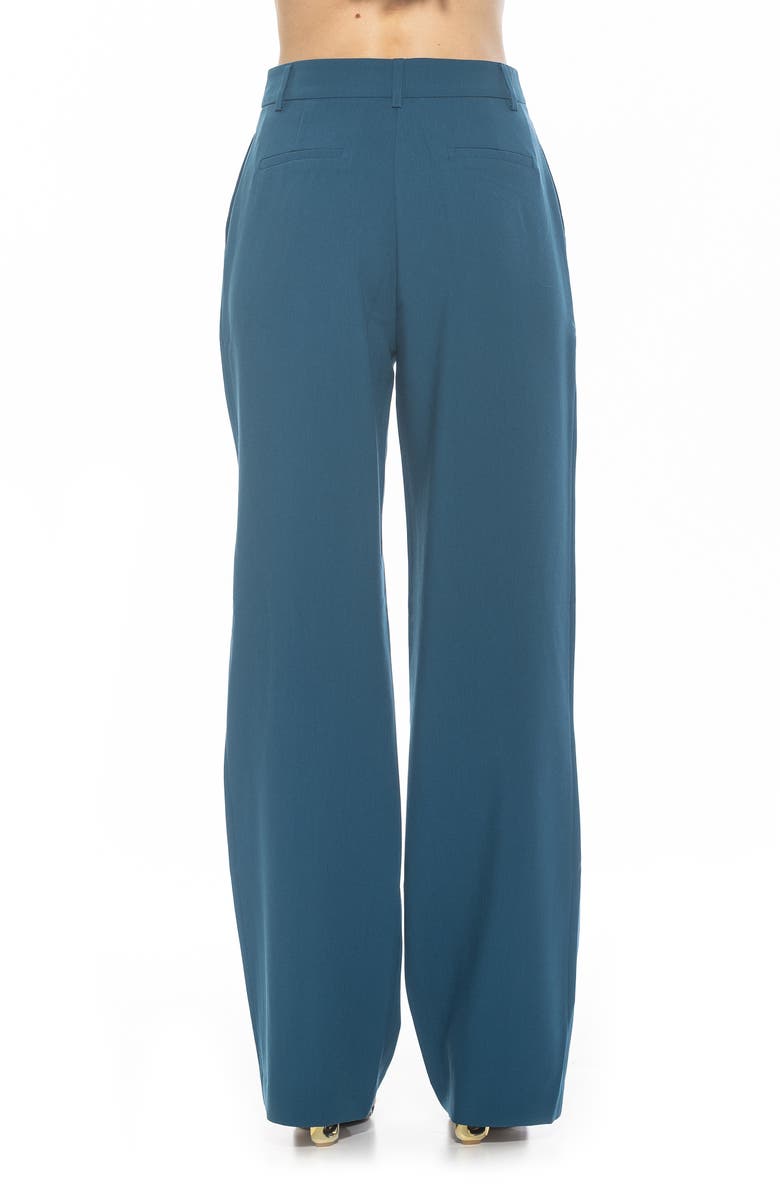 Alexia Admor Ellie Pleated Wide Leg Pants, Alternate, color, Teal