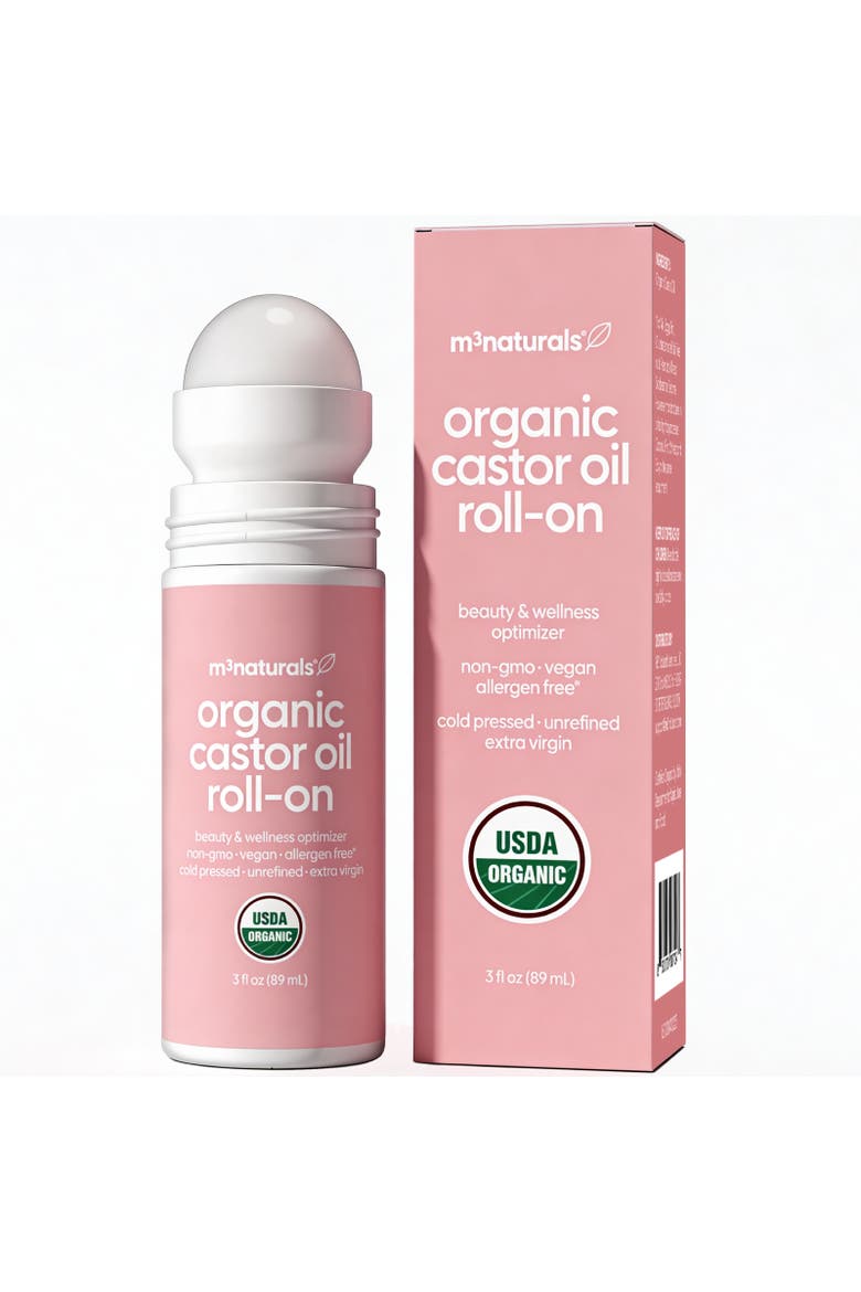 Organic Castor Oil Roll-On, 3 fl oz, Main, color, None