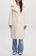 Noize Savannah Faux Fur Longline Coat