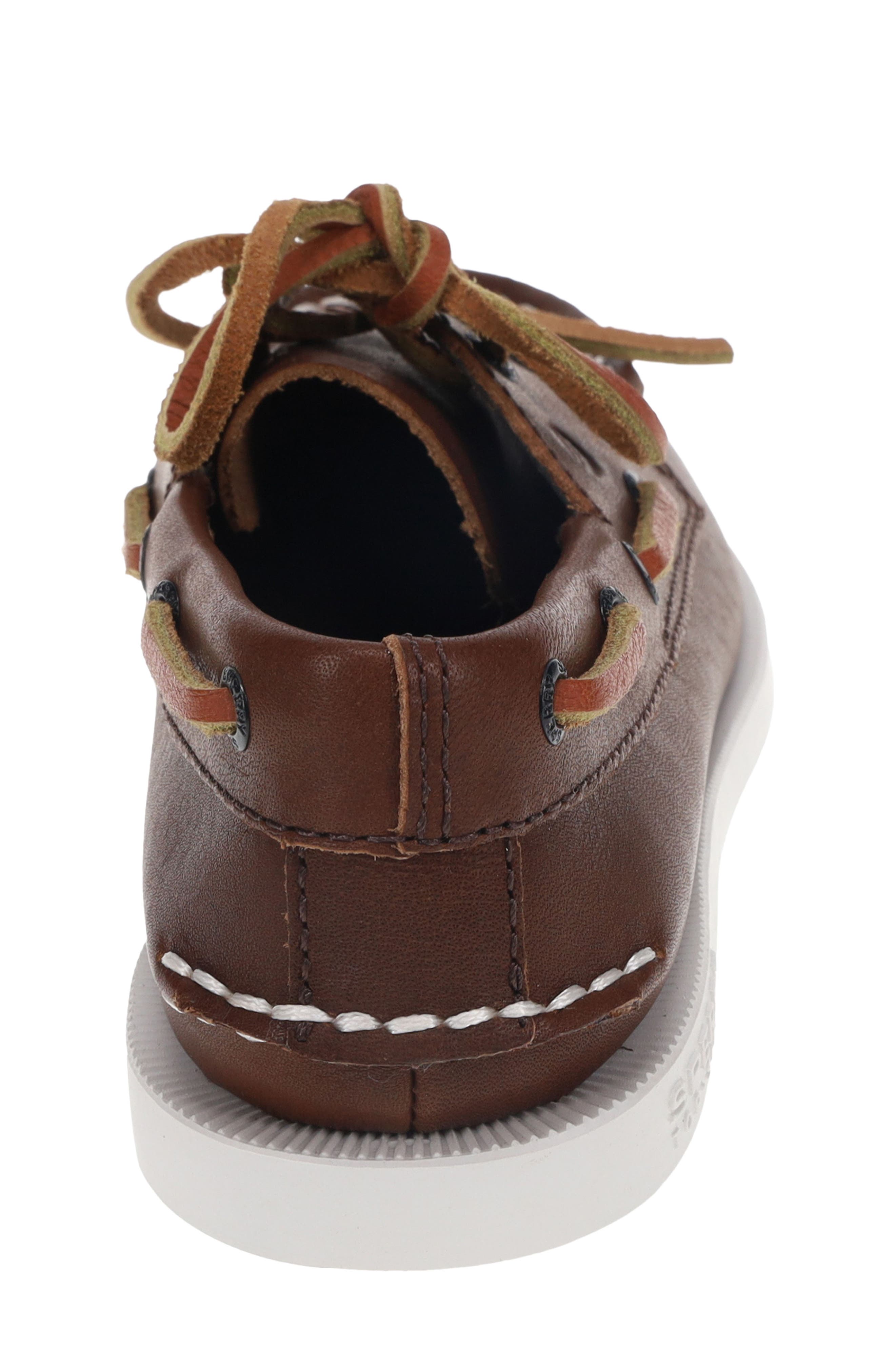 Sperry Kids' Authentic Original<sup>™</sup> 2-Eye Leather Boat Shoe, Alternate, color, Brown