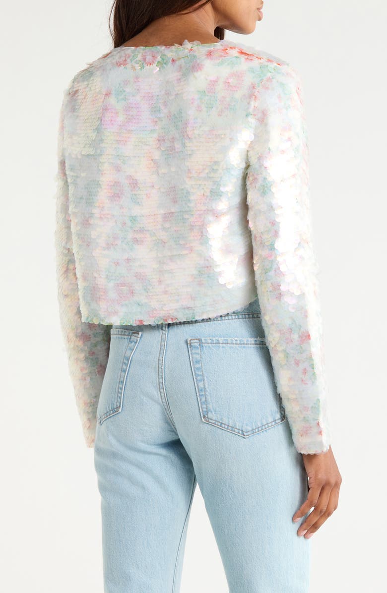 DVF Arlene Sequin Jacket, Alternate, color, Sequin Marlene Batik Ivory