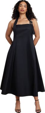 ELOQUII Buckle Neckline Maxi Dress