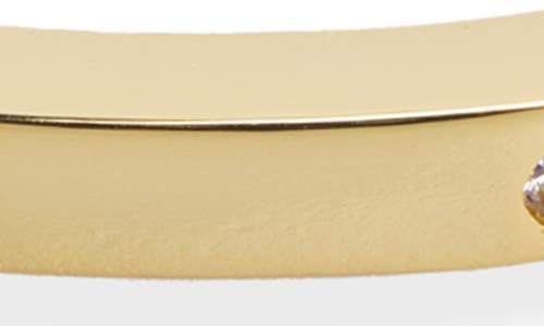 Argento Vivo Crystal Hingle Bangle In Gold