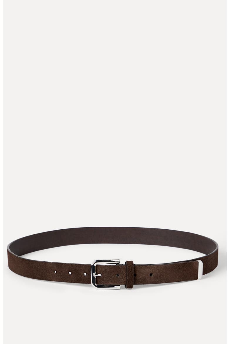 Reversed leather belt, Alternate, color, Rust Brown