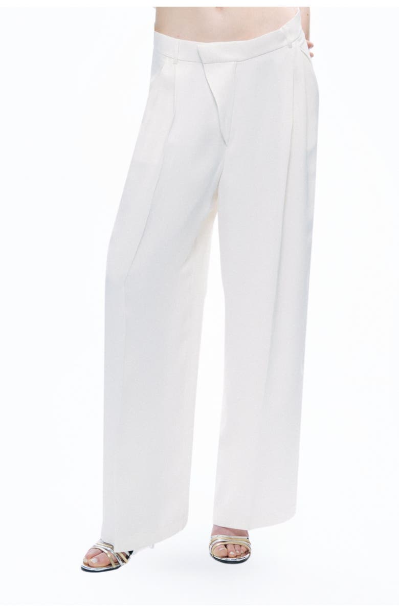 Nocturne Low-Rise Asymmetric Placket Detail Pants, Main, color, 
