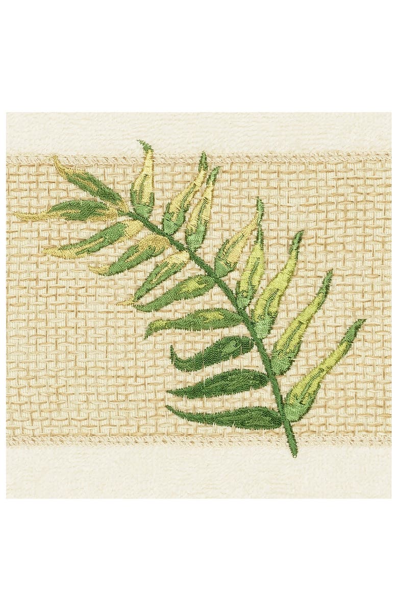 Linum Home Textiles Zoe Embellished Hand Towel - Cream, Alternate, color, Cream