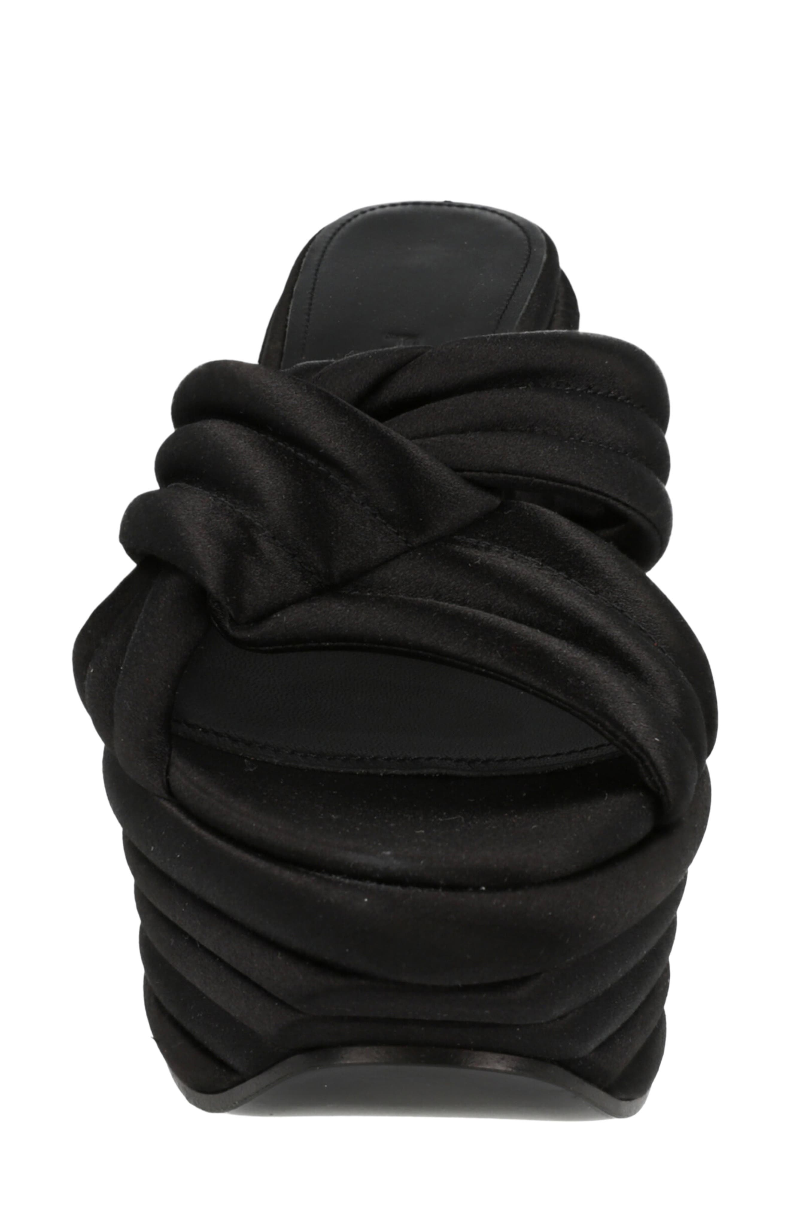 Rey Platform Sandal, Alternate, color, BLACK