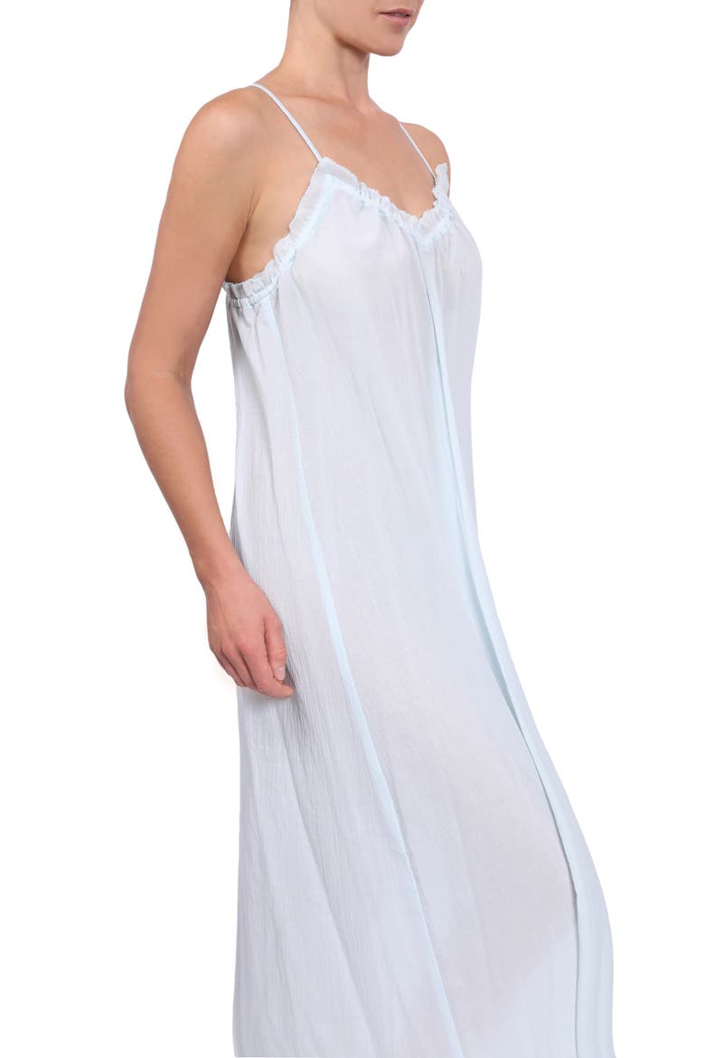 Ruffle Nightgown, Alternate, color, SEA GLASS BLUE