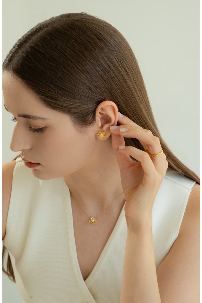 Sterling Silver 18k Gold Plated Sabrina Ring Delicate Modern Dainty, Alternate, color, Gold