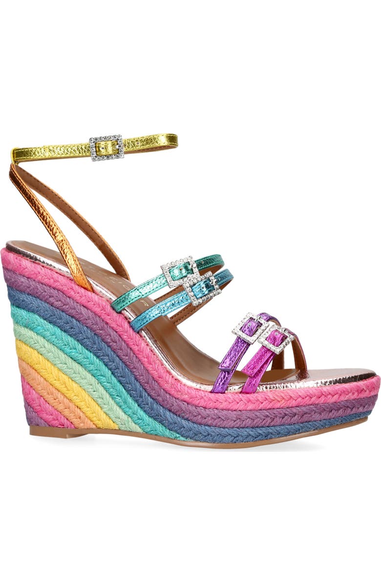 Kurt Geiger London Pierra Ankle Strap Esapdrille Wedge Sandal, Main, color,