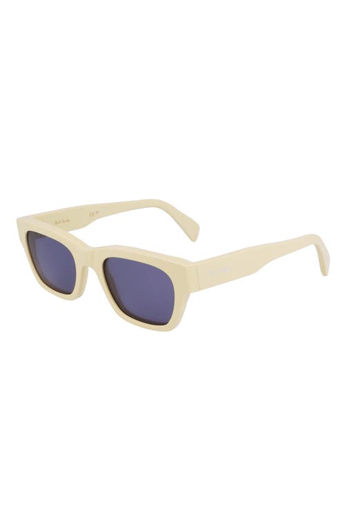 PAUL SMITH PAUL SMITH LOXHAM 52MM MODIFIED RECTANGULAR SUNGLASSES